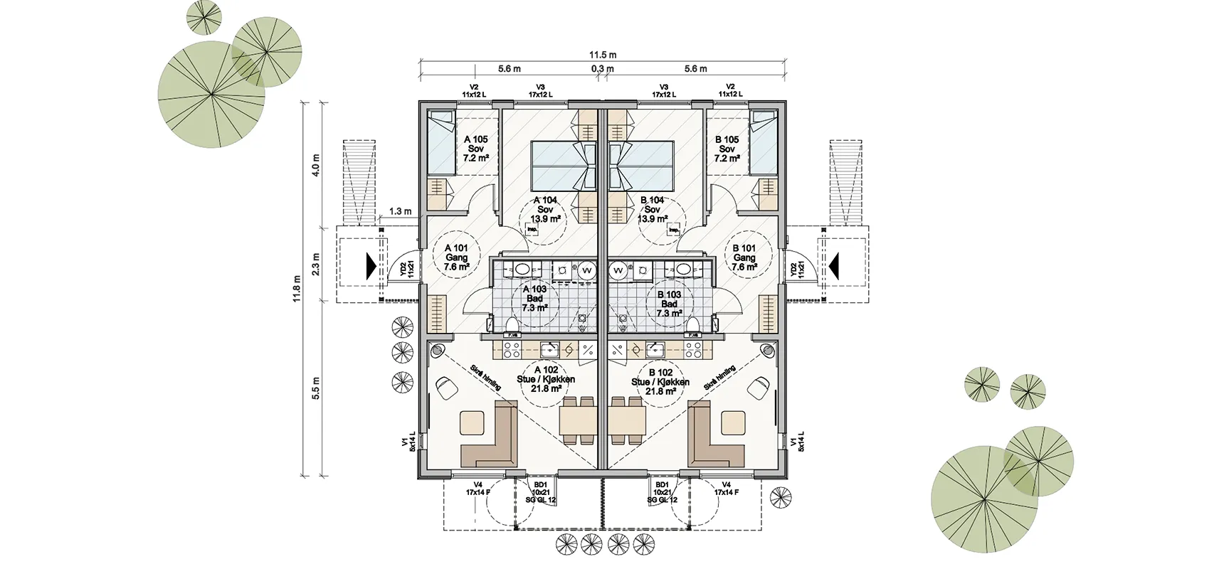 START Tomannsbolig 60m2 ett plan